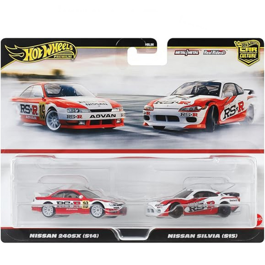 Hot Wheels Premium Dúo Nissan 240SX (S14) / Nissan Silvia (S15) Pack 2