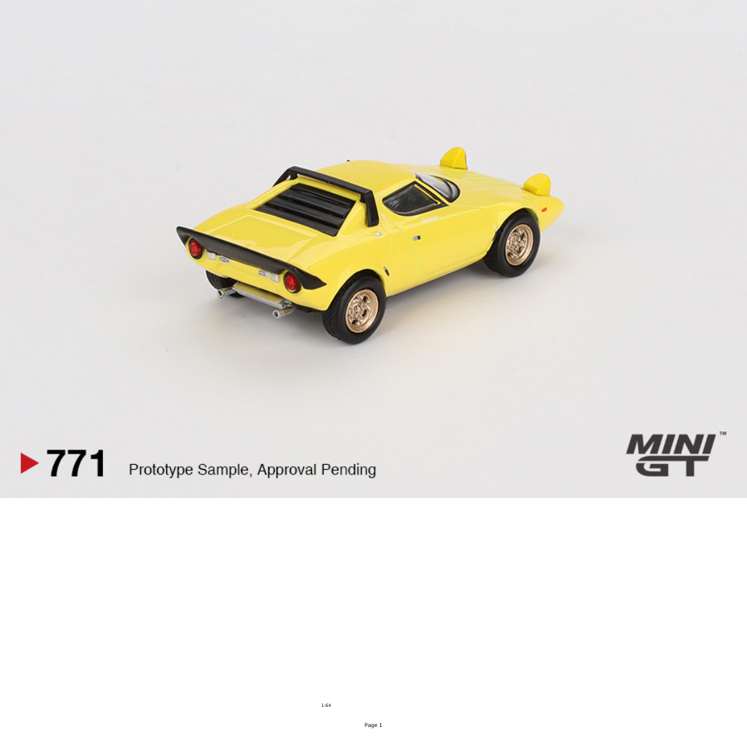 Mini gt LANCIA STRATOS HF STRADALE GIALLO FLY 1975