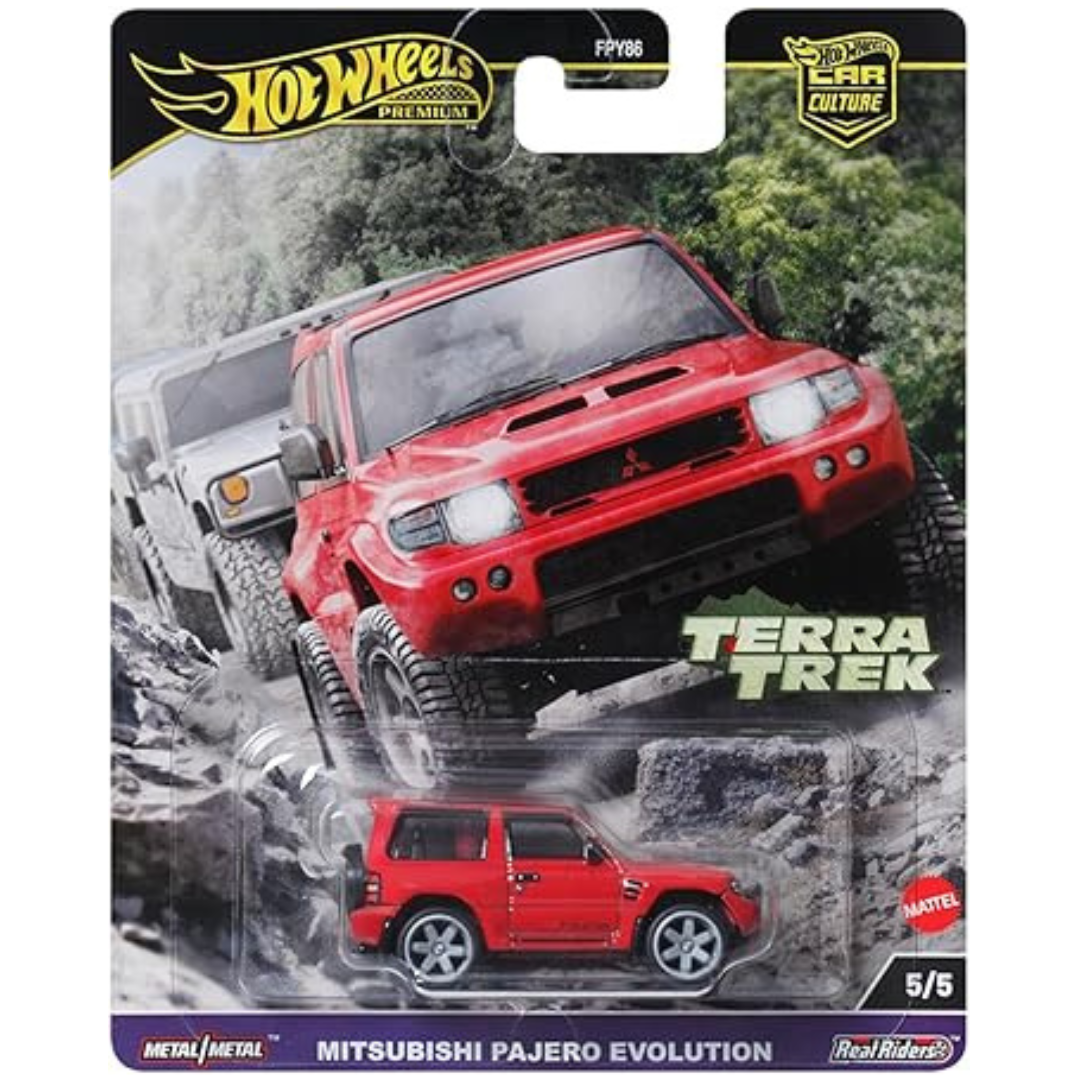 %%% Hot Wheels Premium HRV89 Car Culture Terra trek Mitsubishi Pajero Evolution