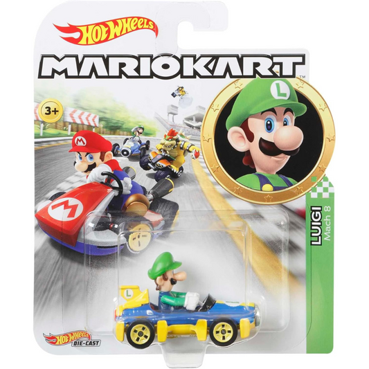 Hot Wheels Metal Luigi Mario Kart GBG27