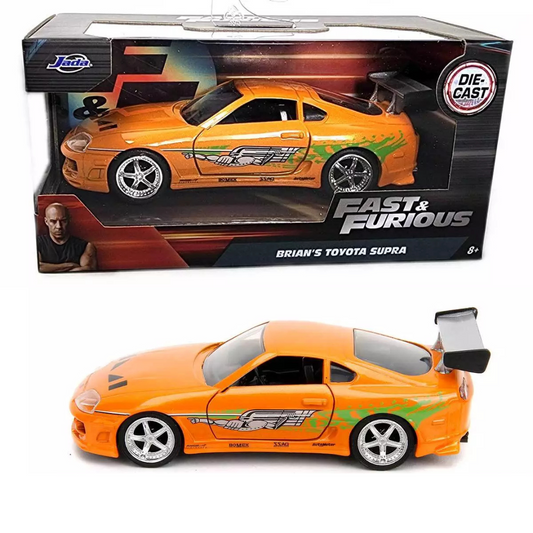 Jada 1/32 1995 Toyota Supra Naranja Fast and Furious