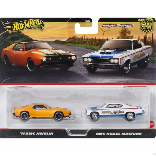 Hot Wheels Premium duo AMC Javelin / AMC Rebel Machine