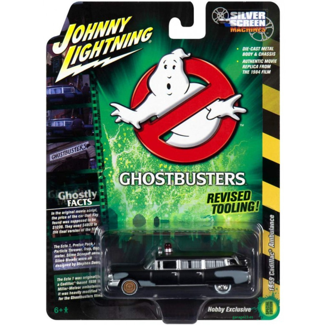 Johnny Lightning 1.64 Ghostbusters Project Pre-Ecto Silver Screen Series Cazafantasmas