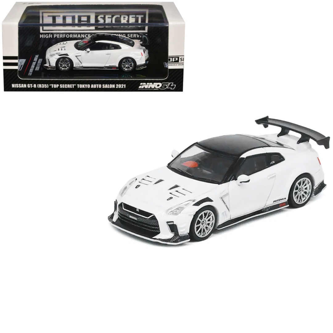 Inno64 Nissan Skyline GTR R35 Top Secret Tokyo Auto Salon 2021  1.64 *** Pieza Exclusiva de Salón Tokio ***