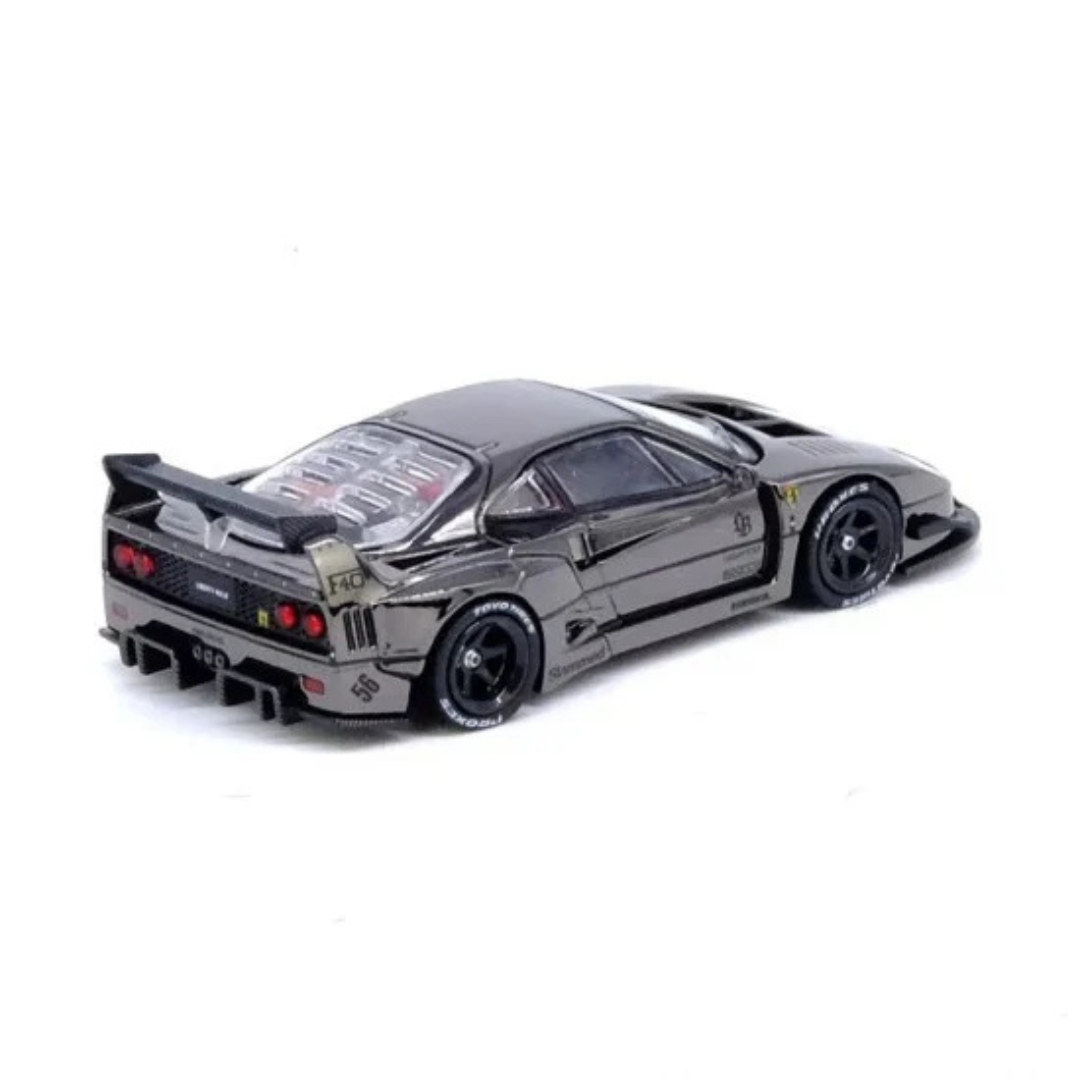 Inno64 Ferrari F40 Negro Cromado LBWK 1.64