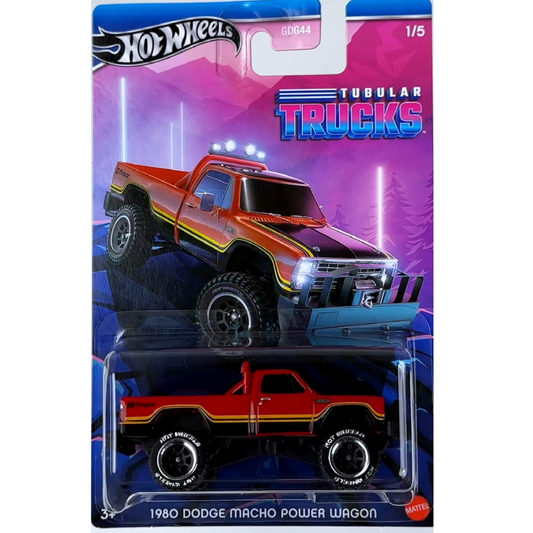 Hot Wheels Silver Series Tubular Trucks Dodge Macho Power Wagon de 1980 Basico