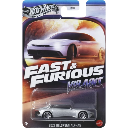 Hot Wheels Silver Series Fast And Furious Villanos DeLorean Alpha5 2022 - Rápido X