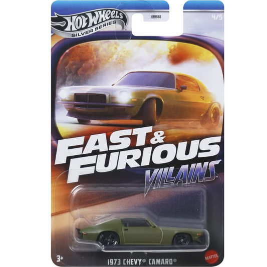 Hot Wheels Silver Series Fast And Furious Villanos Chevrolet Camaro 1973 - Rápido y Furioso - Nuevo reparto