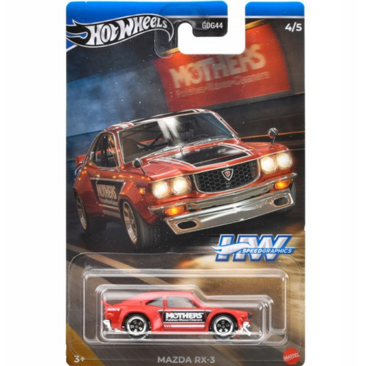 Hot Wheels Silver Series Speed Graphics Mazda RX3