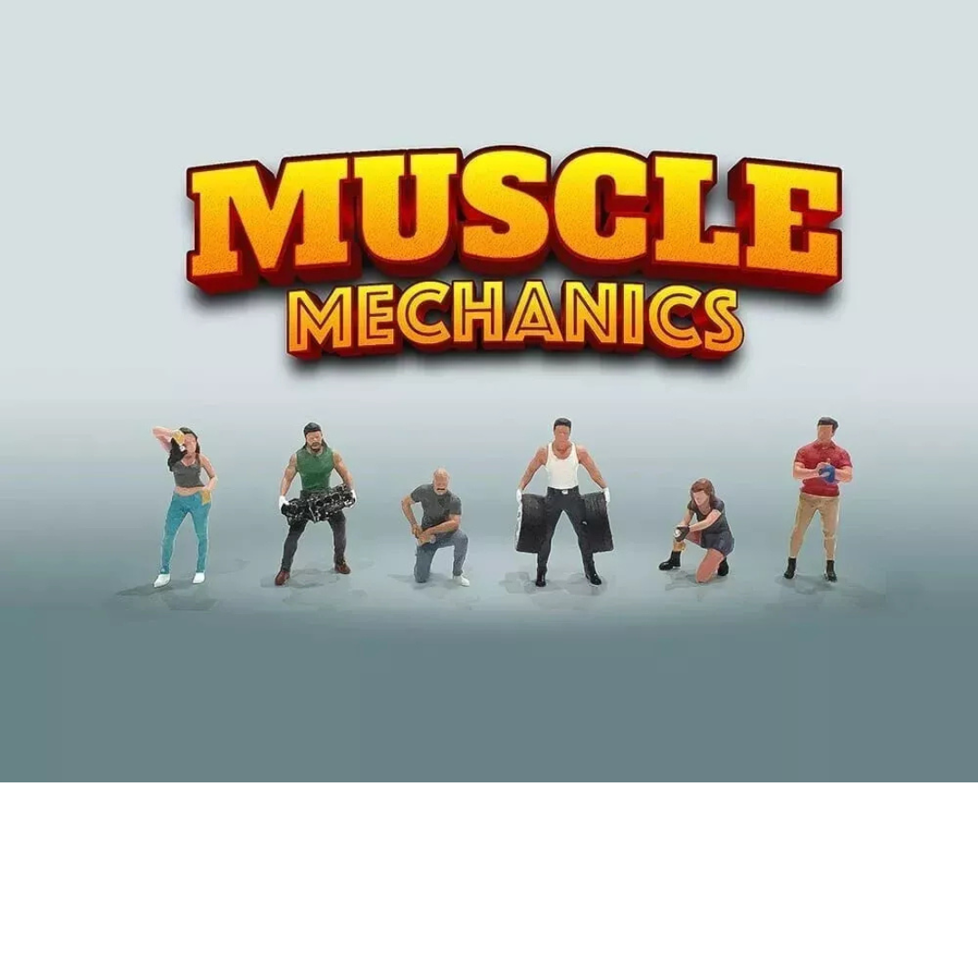 Figuras American diorama Muscle Mechanic Set Limitado 2400 Piezas Mijo Exclusives 1.64