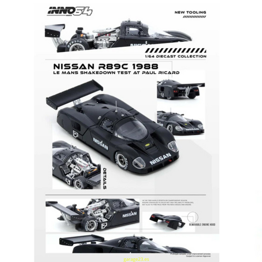 Inno64 DESMONTABLE - Prueba De Shakedown Del Nissan R89C Le Mans De Paul Ricard en 1988