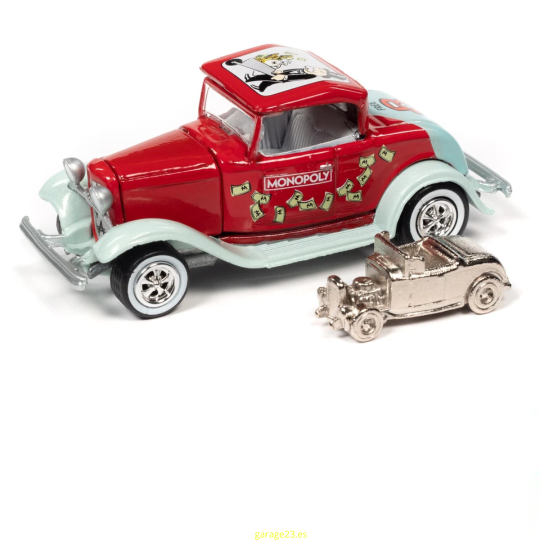 Johnny Lightning 1/64 Monopoly Monopoly 1932 Ford Hi Boy Coupe