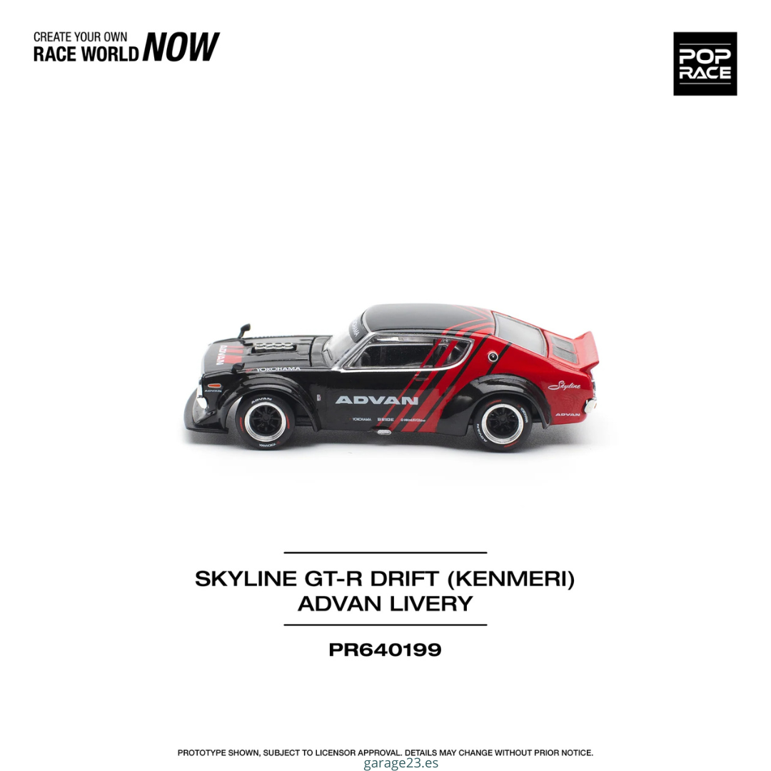 Pop Race Skyline GTR Drift (Kenmeri) Advan Livery