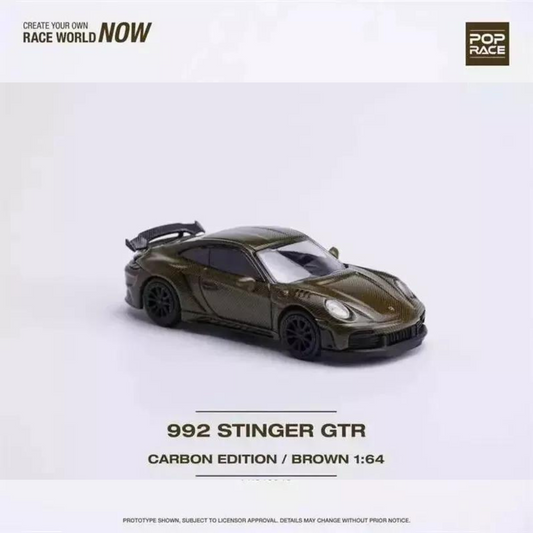 Pop Race  Porsche Stinger 992 GTR *Carbon Edition*, brown