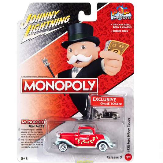 Johnny Lightning 1/64 Monopoly Monopoly 1932 Ford Hi Boy Coupe