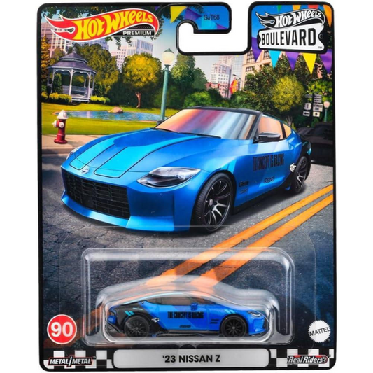 Hot Wheels Premium Nissan Z Boulevard Azul # 90