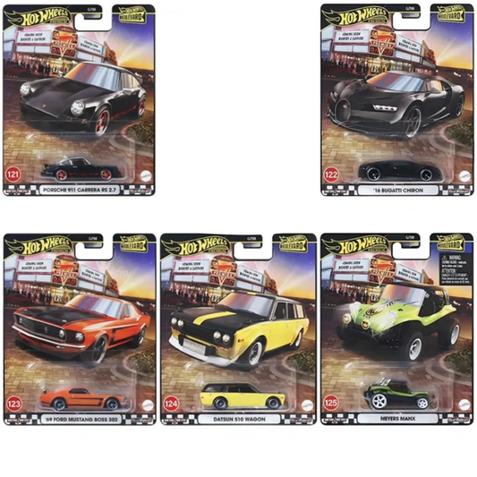 Hot wheels Premium Boulevard  2025 Bugatti Porsche Negro GJT68 978B
