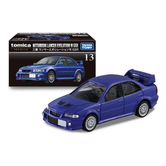 Takara Premium Mitsibishi Lancer Evolution VII GSR Azul Tomica # 13