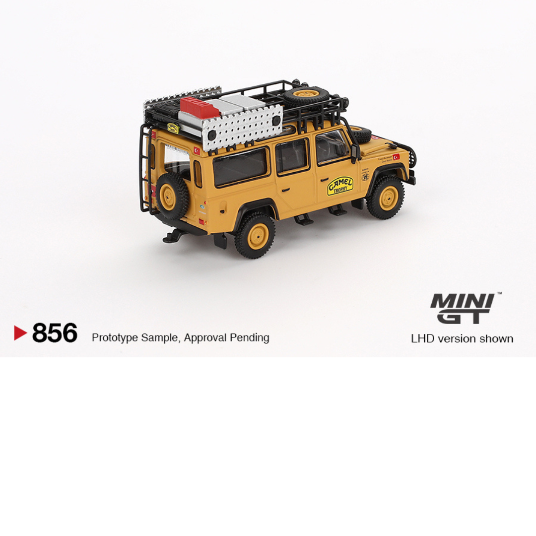 Minigt LAND ROVER DEFENDER 110 AMAZON TEAM TURKEY CAMEL TROPHY 1989 # 856