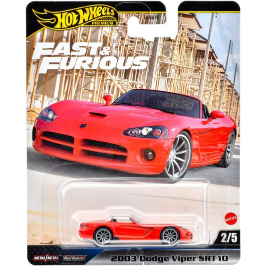 Hot Wheels Premium Fast and Furious '03 Dodge Viper SRT10