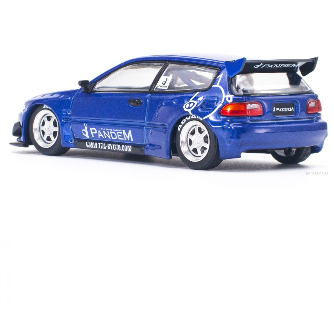 POP RACE Honda Pandem Civic EG6 v1.5 Azul Metalizado # 127 1.64