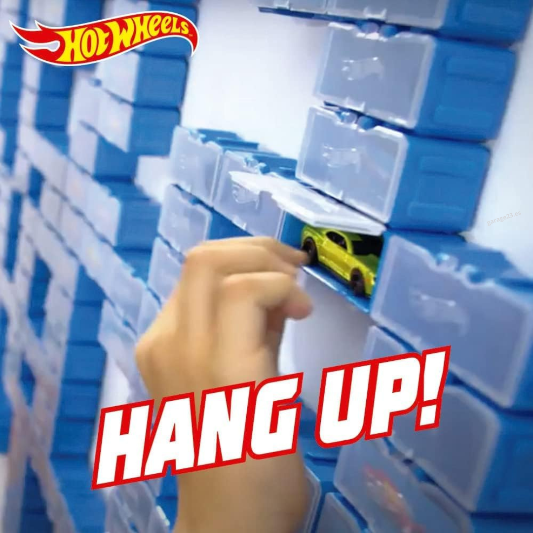 Maletin Hot Wheels Caja Guardacoches Para Premium o Básicos 28 cajas 1.64 Organizador Se puede Colgar OFICIAL
