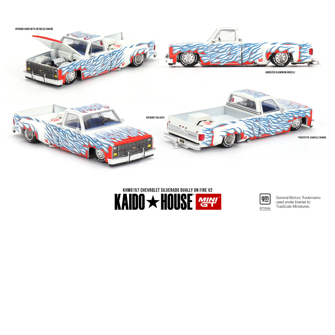 Kaido House CHEVROLET SILVERADO DUALLY ON FIRE V2 1980 1.64 #  157