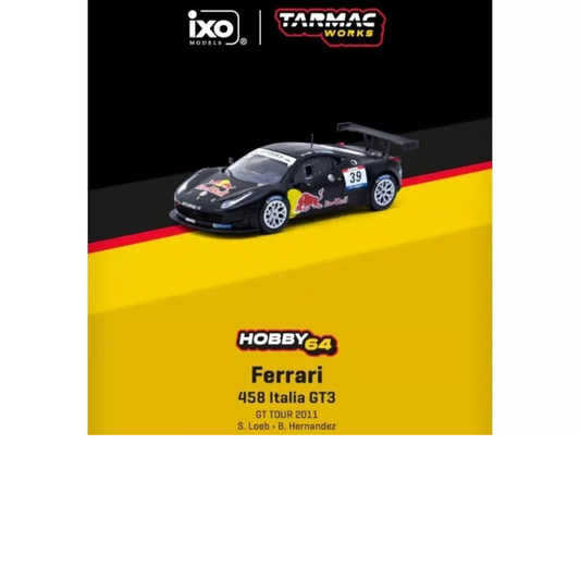 Tarmac Ferrari 458 Italia GT3 #39 S. Loeb/B.Hernandez 2011 Redbull 1.64