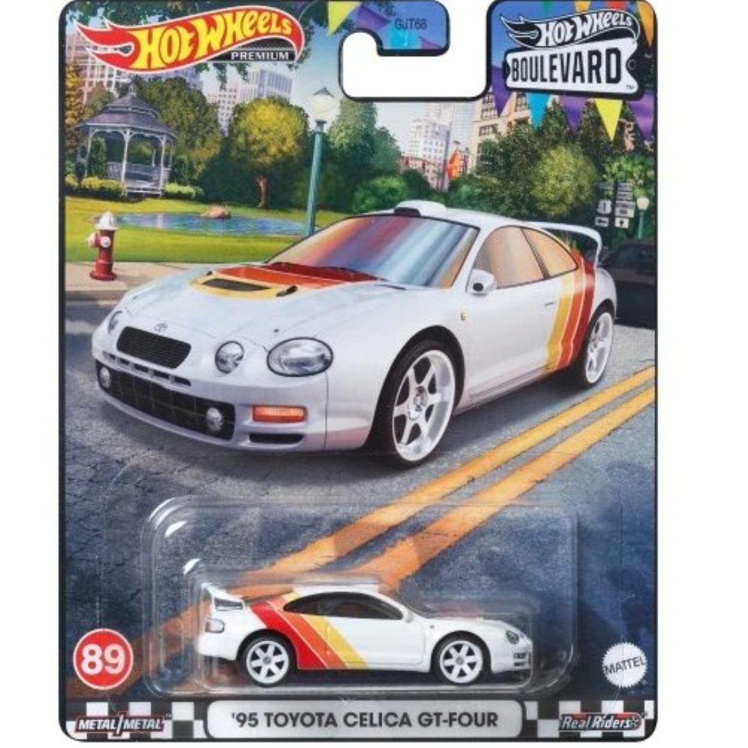 Hot Wheels Premium 95 Toyota Celica Boulevard GT Four #89 Blanco