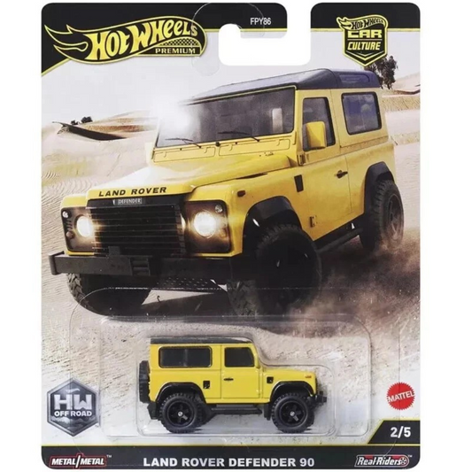 Hot Wheels Premium Land Rover Defender 90 - Off Road 4x4