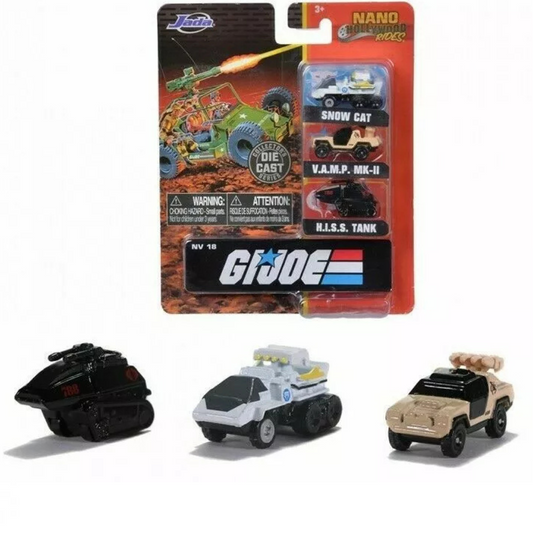 Jada GI Joe Nano Hollywood Pack 3 Diecast