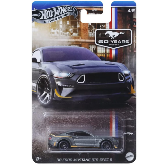Hot Wheels Silver Series 2018 Ford Mustang RTR Spec 5 básico