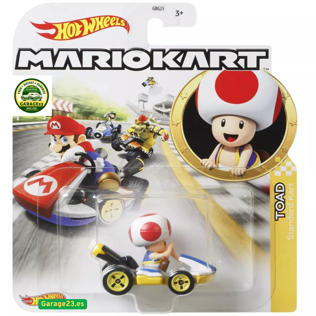 Hot Wheels Mario Kart Toad Standard Car Basico