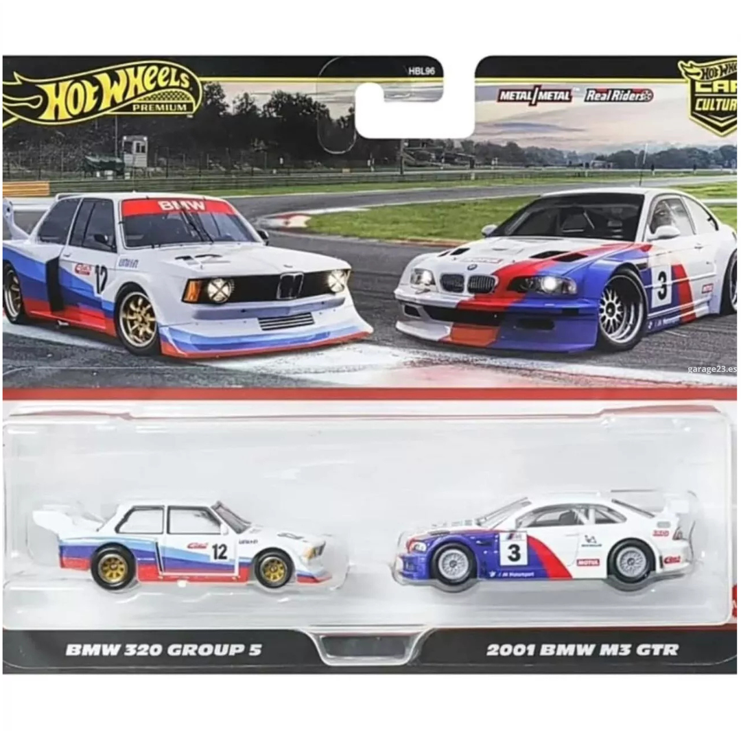 Hot Wheels Premium Pack 2 duo BMW E46 GTR & BMW 320 Grp5