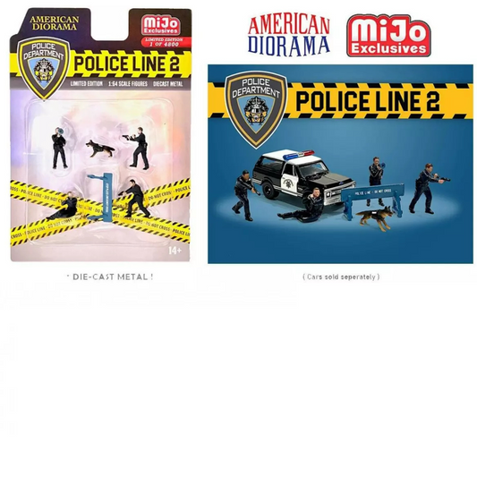 American Diorama 1/64 Police Line Mijo Figure set #2