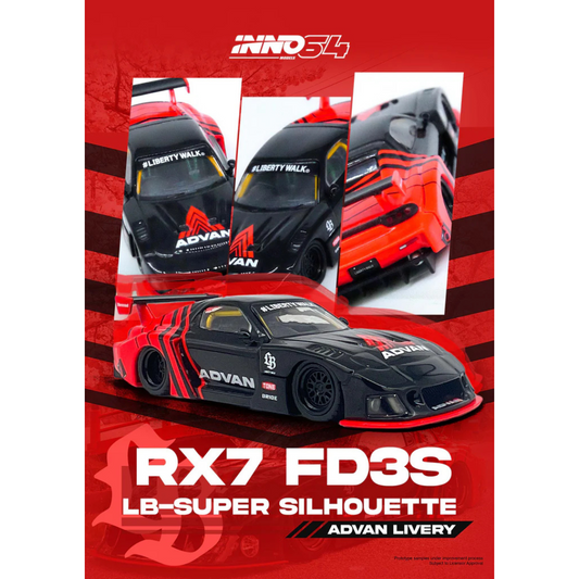 INNO 64 Mazda RX7 FD3S LB Super Silhouette LBWK Advan