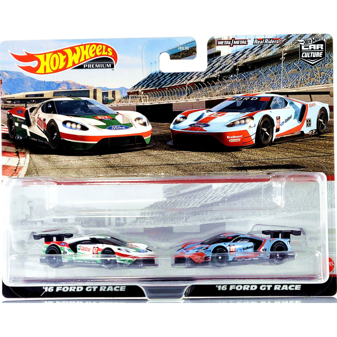 Hot Wheels Premium Pack 2 duo  Ford GT Race