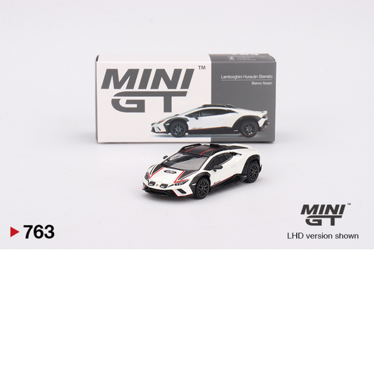 Mini GT LAMBORGHINI HURACÁN STERRATO BIANCO ASOPO 2023 # 763