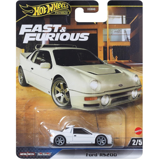 Hot Wheels Premium Ford RS200 Fast and furious furious