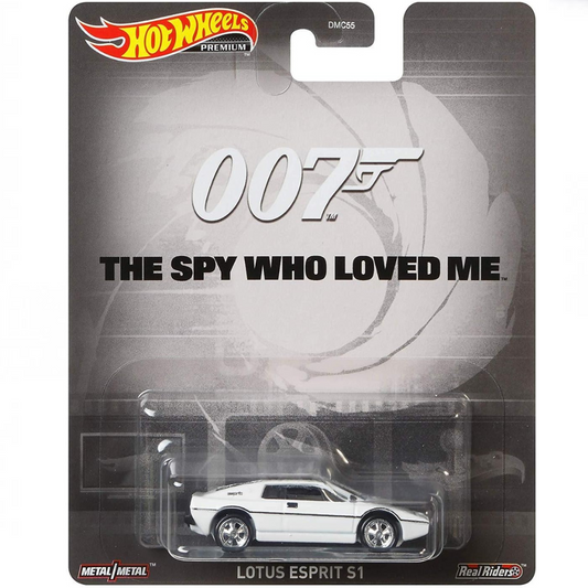 Hot Wheels Premium 007 The Spy Who Loved Me Lotus Esprit S1 Blanco
