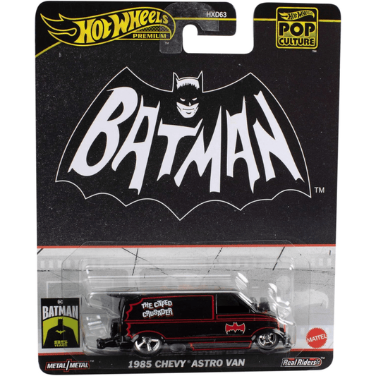 Hot Wheels Astro Van Batman Chevrolet 1985 Movie TV Comic Premium Pop Culture - Garage23