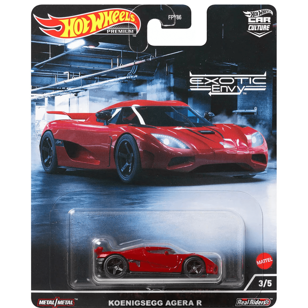 Hot Wheels Koenigsegg Agera R Exotic Envy Rojo Premium - Garage23