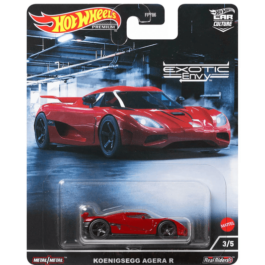 Hot Wheels Koenigsegg Agera R Exotic Envy Rojo Premium - Garage23