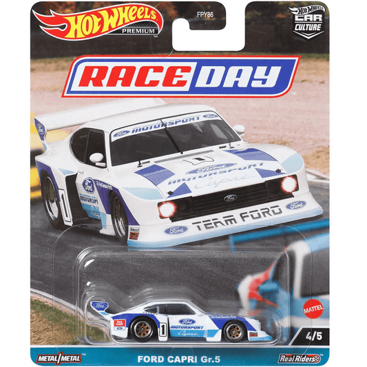 hot Wheels Premium Ford Capri Gr.5 Race Day Car Culture - Garage23