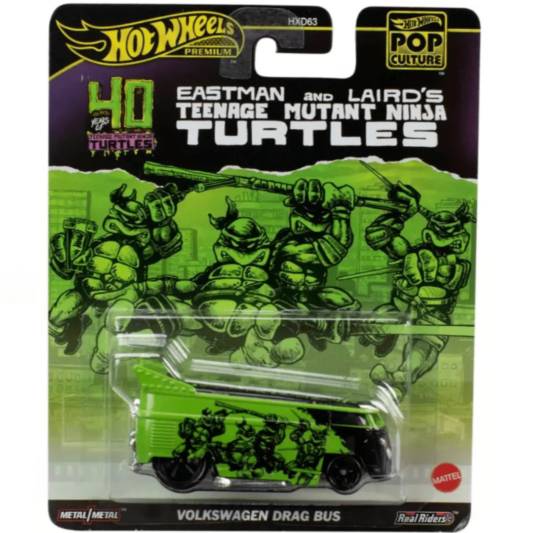 Hot Wheels Premium Volkswagen Drag Bus *TMNT* Tortugas Ninja - Garage23