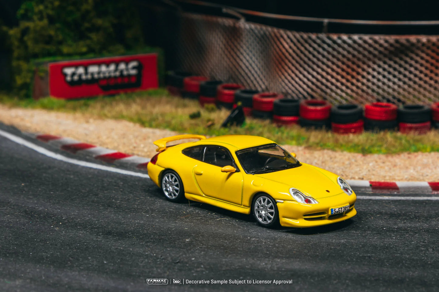 TARMAC WORKS 1.64 Porsche 911 GT3 (type 996) Yellow TC-T64G-069-YL