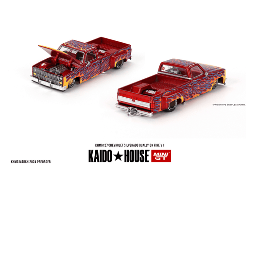 KAIDO HOUSE 127 CHEVY SILVERADO V1 CHEVROLET DUALLY ON FIRE *** PRIMERA VERSION*** - Garage23