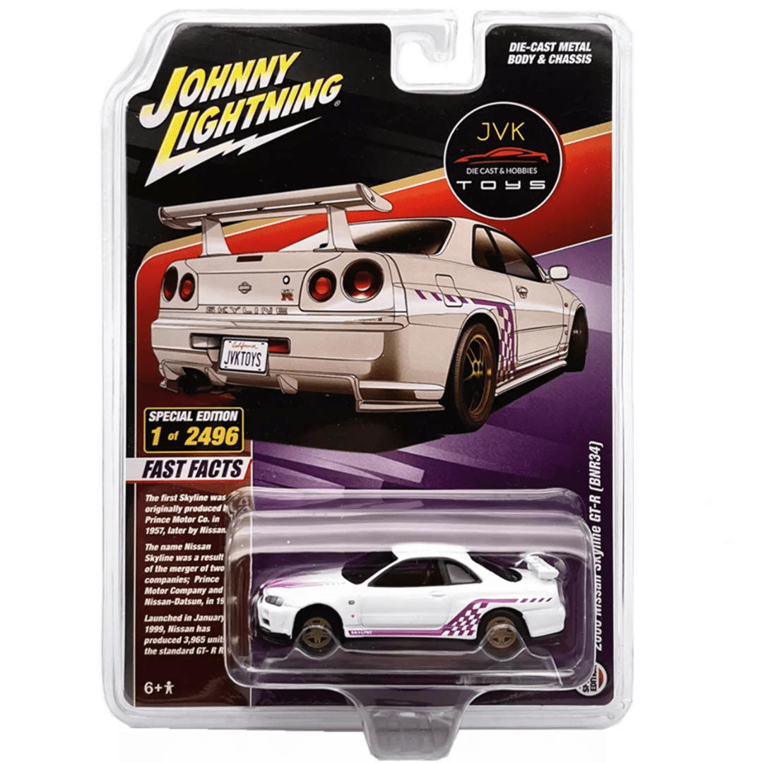 Museum Los Angeles LIMITADO A 2496 PIEZAS 2000 Nissan Skyline GT - R R34Johnny Lightning - Garage23