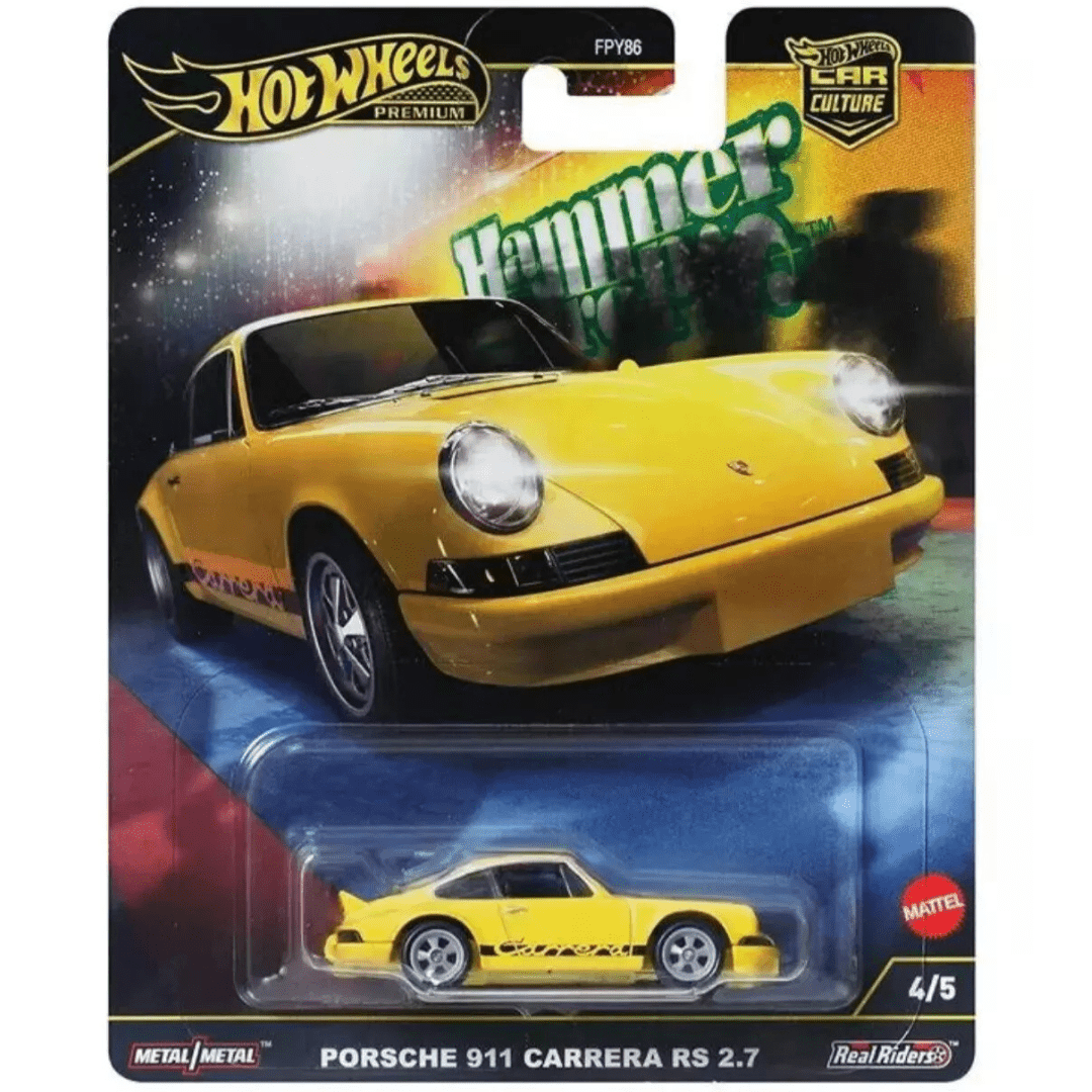 ***PREORDER*** LLEGADA FEBERO/MARZO*** Hot wheels Premium Porsche 911 Carrera RS 2.7ltr *Hammer Drop*, yellow - Garage23