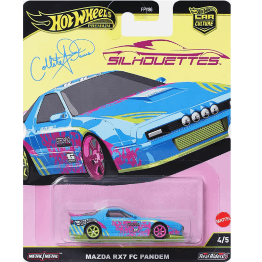 ***PREORDER*** LLEGADA FEBRERO APROX*** Hot wheels Premium Mazda RX7 Silhouettes FC Pandem multicolor - Garage23
